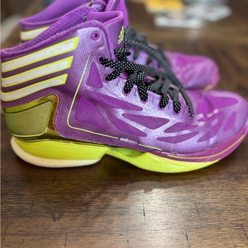Adidas Men's Purple Athletic Shoes with Black Accents - Picture 5 of 8
